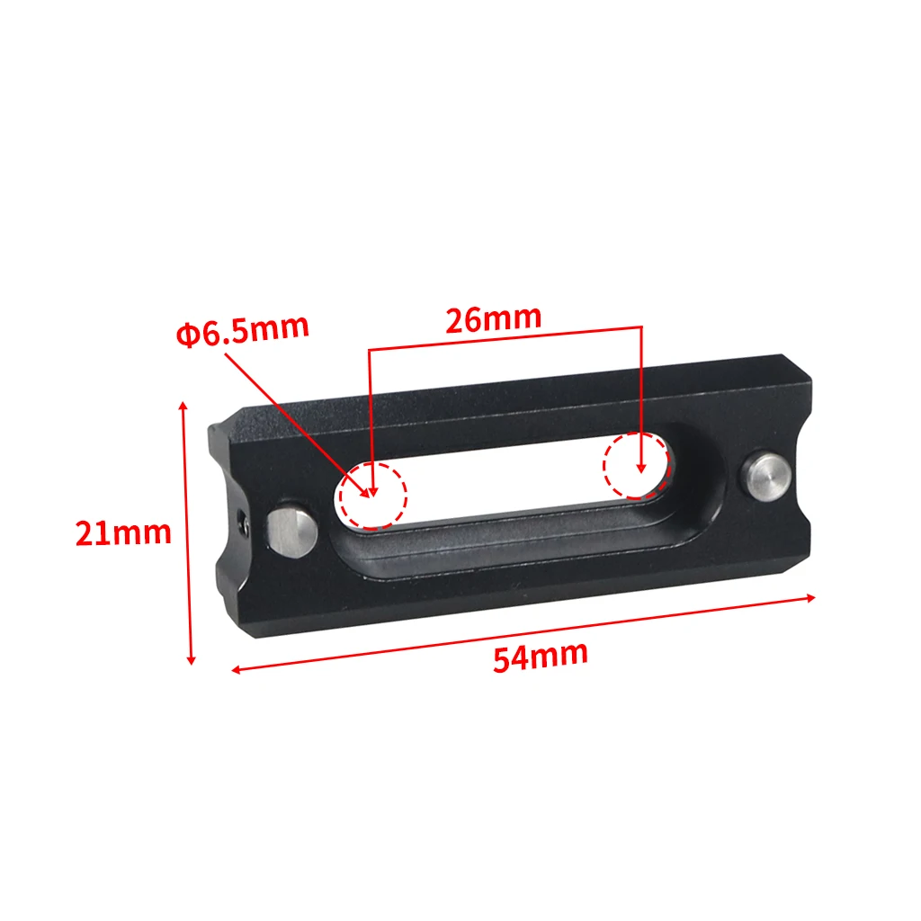 Schnellverschluss-Sicherheitsschiene mit 1/4-Zoll-Schrauben, DSLR-Kamera-Rig, Mini-Schnellverschluss-NATO-Schiene (48/68 mm) für die Verlängerung der Griffmontagekäfig – Detail 30