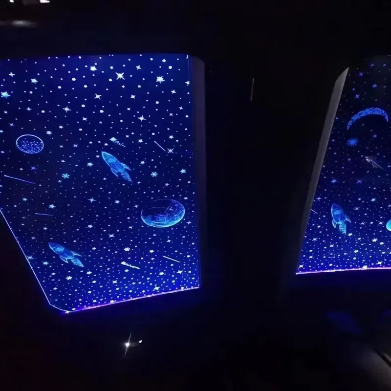Customizable Universal Car Panoramic Sunroof Starry Sky Film Interior Decoration Lighting for Atmosphere Enhancement