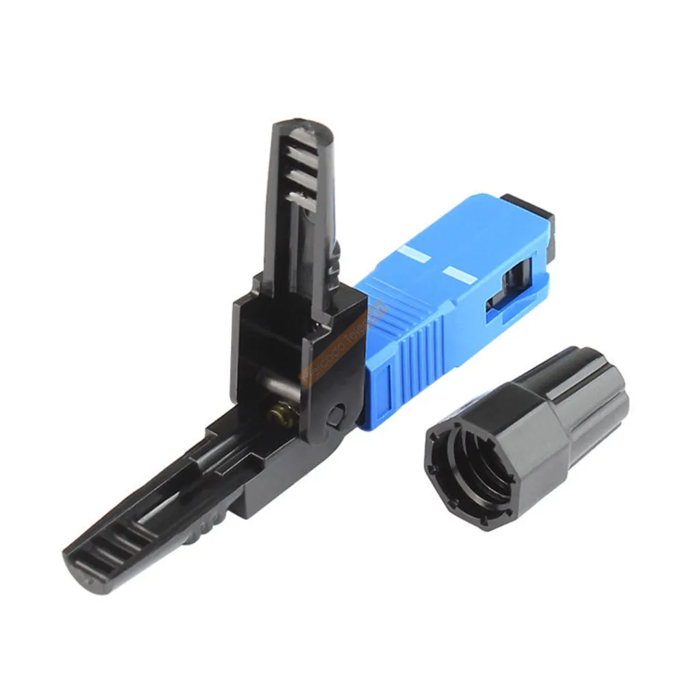 50-400PC Fast SC UPC Connector Fiber Optic Connector Fiber Cold Splicer Quick Connectors Reusable FTTH Embedded Rapid Connector