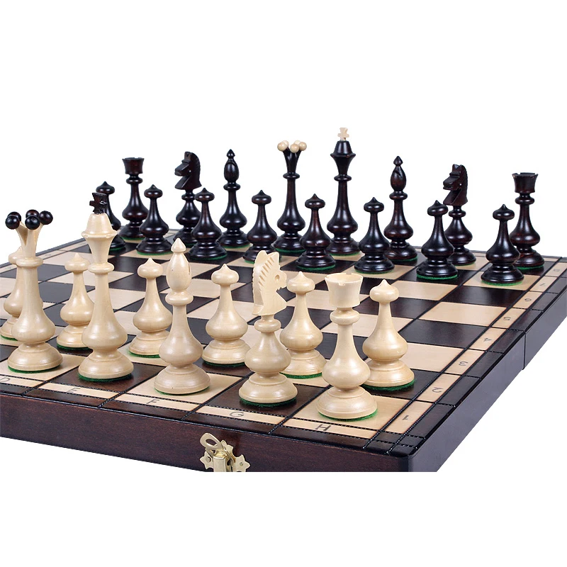 

Ballet Series Solid Wood Chessboard Chess Pieces Set King110mm Large Folding Chess European Decor Cafe Children's Day Gift I179