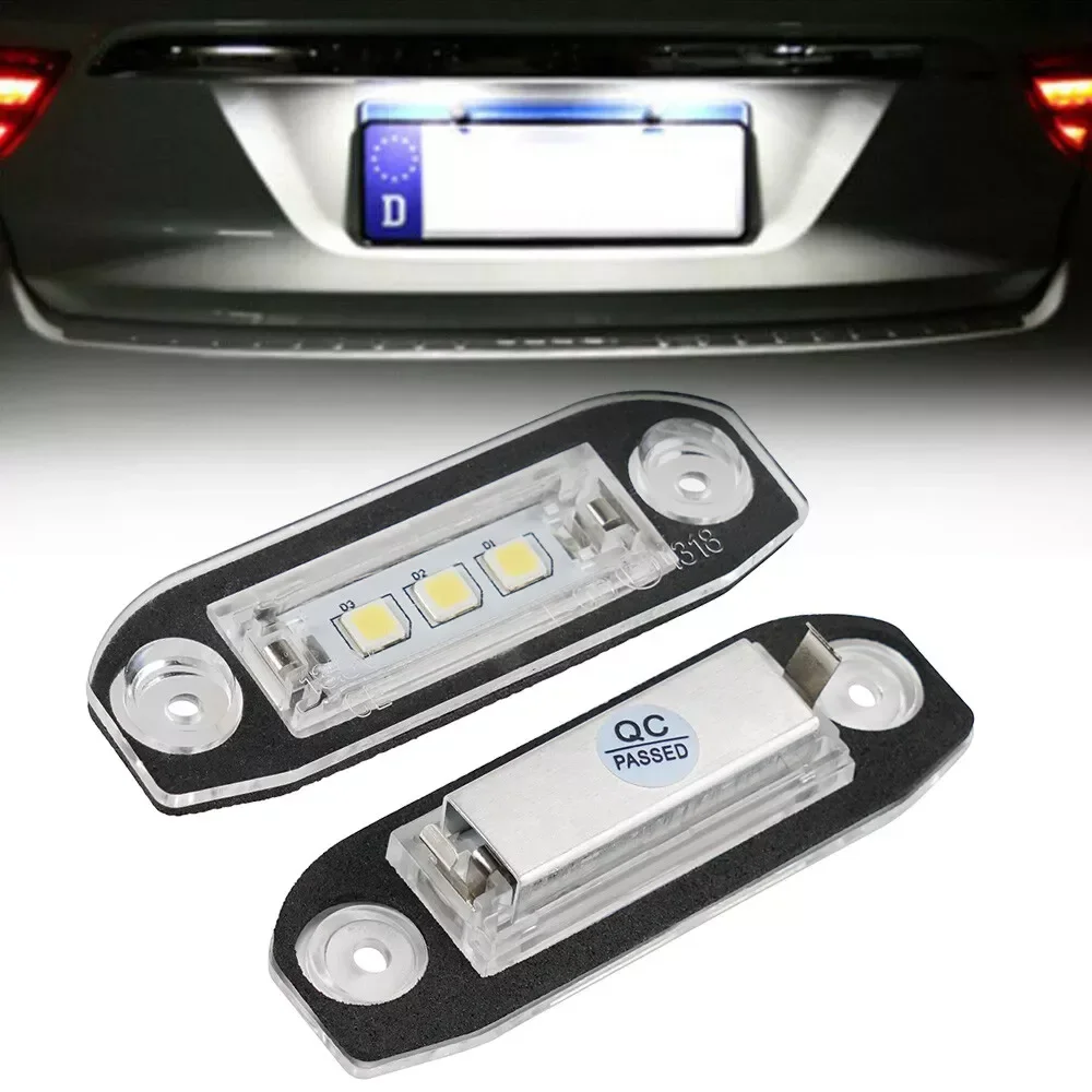 LED Tag Lights Canbus Error Free 2pcs For Volvo LED License Number Plate Lamp S80 XC90 S40 V60 XC60 S60 C70 V50 XC70 V70