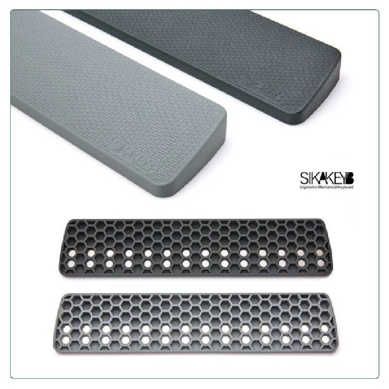 Sikakeyb Keyboard Palm Rest Comfortable Office Wrist Guard Magnetic Therapy Hand Guard Suitable For 68/84/87 Silicone Hand Rest