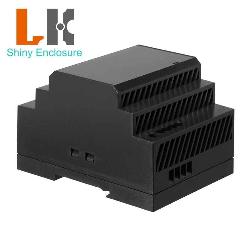 90x70x54.5mm New Arrival Industrial Din Rail ABS Enclosure Electronic PCB Housing PLC Junction Box Custom Plastic Project Case