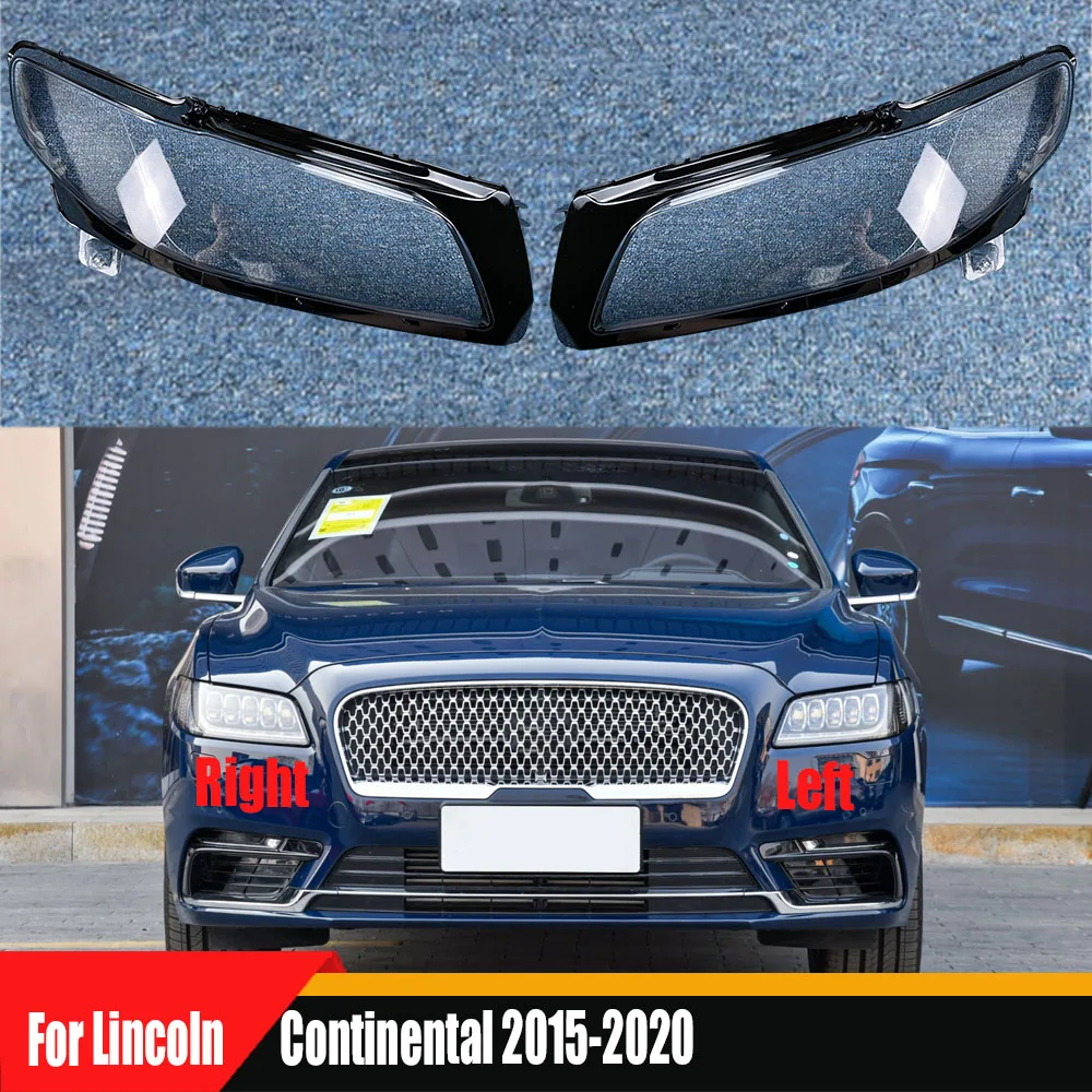 

For Lincoln Continental 2015-2020 Car Accessories Headlamp Shell Headlight Lens Cover Transparent Lampshade Plexiglass