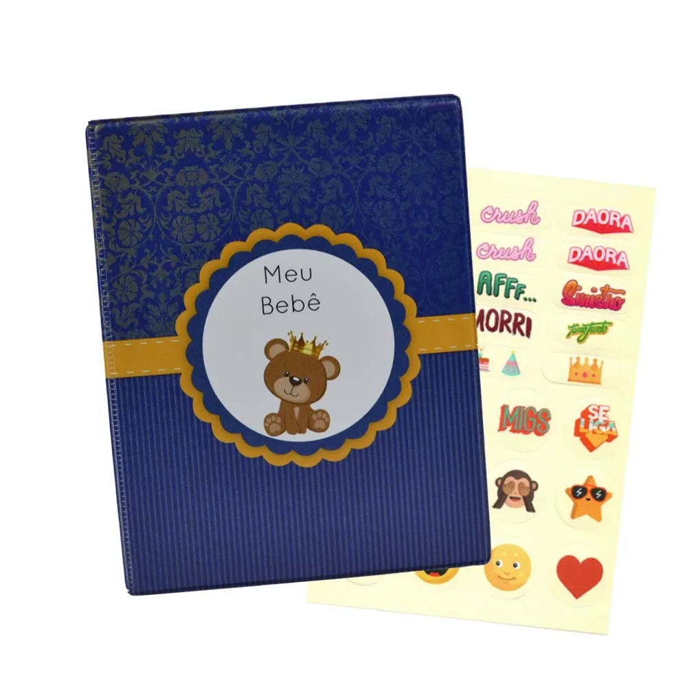 500 photo album 10x15 Baby Bear Golden Band Blue-6658/129-1522 + ADHESIVE