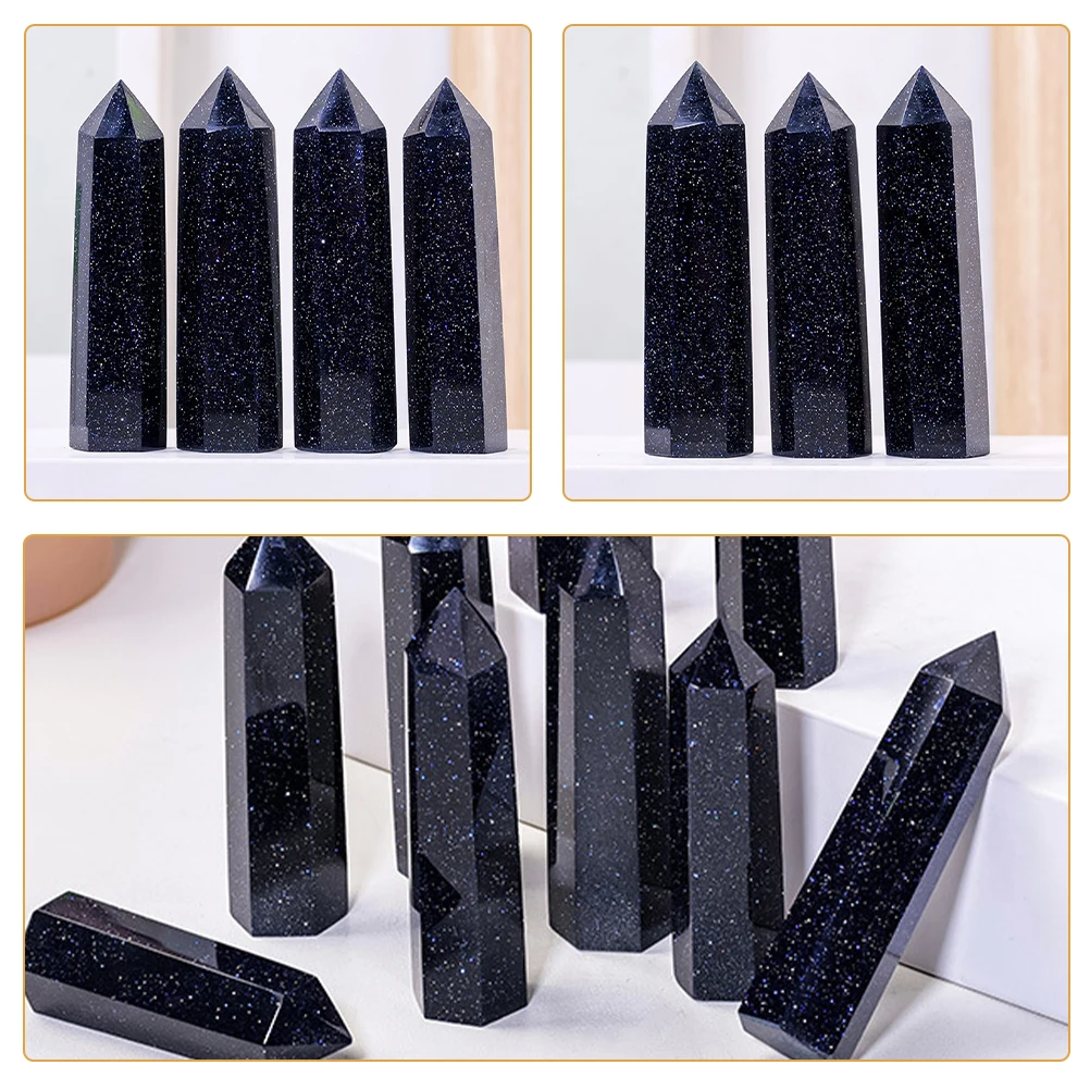 

Natural Crystal Stone Column Decorative Wand 5-6cm Home Office Decoration Gift for Collectors Crystal Pointed Column