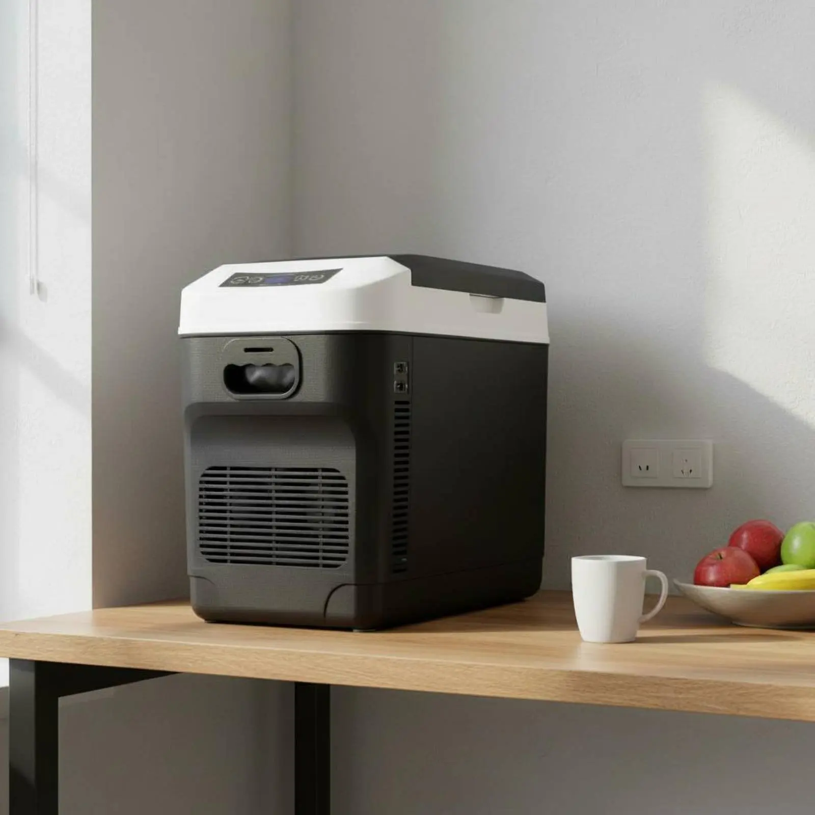 Portable Refrigerator Freezer 28L Capacity 12V 24V Portable Fridge Car Refrigerator Quiet Operation Electric Cooler Press Panel