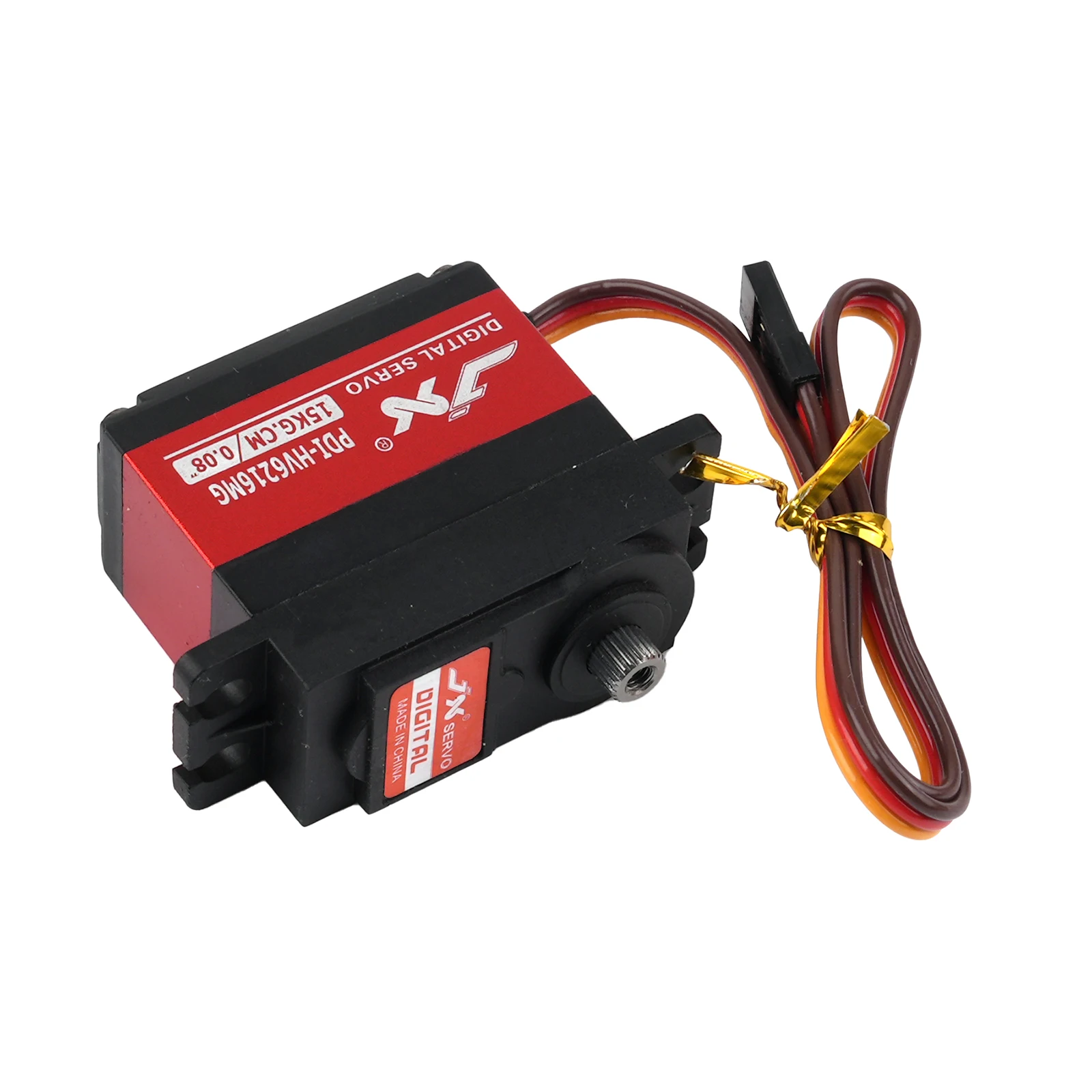 Servo JX 6216MG Servo digital de alto par de 15 kg - 120 °   Metal Gear HV para aviones/coches/brazo mecánico RC (tamaño estándar)