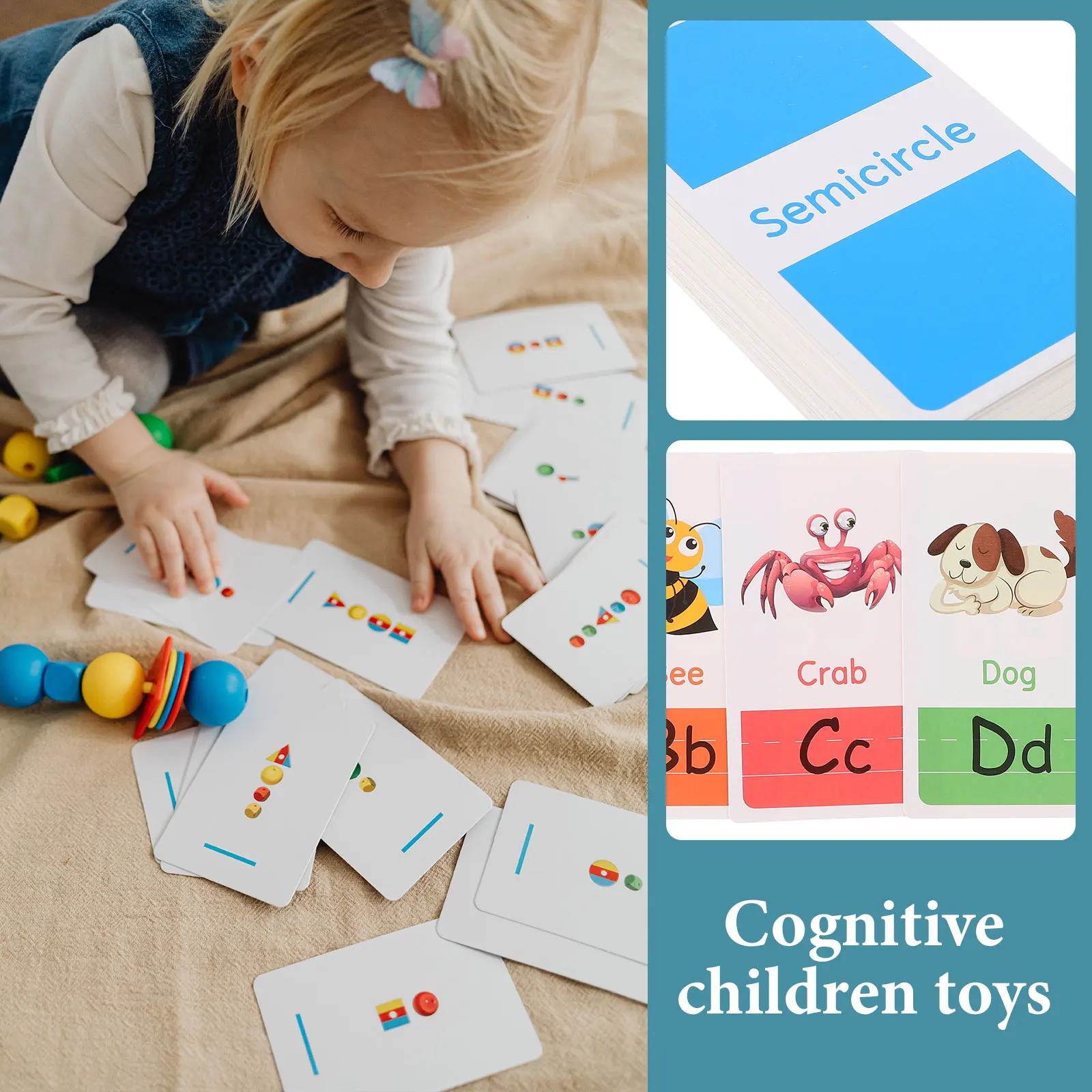 

Alphabet Cards Number Flashcards Toddler Learning Toy Cognition Letter Recognition for Toddlers Cognitive Children Toys