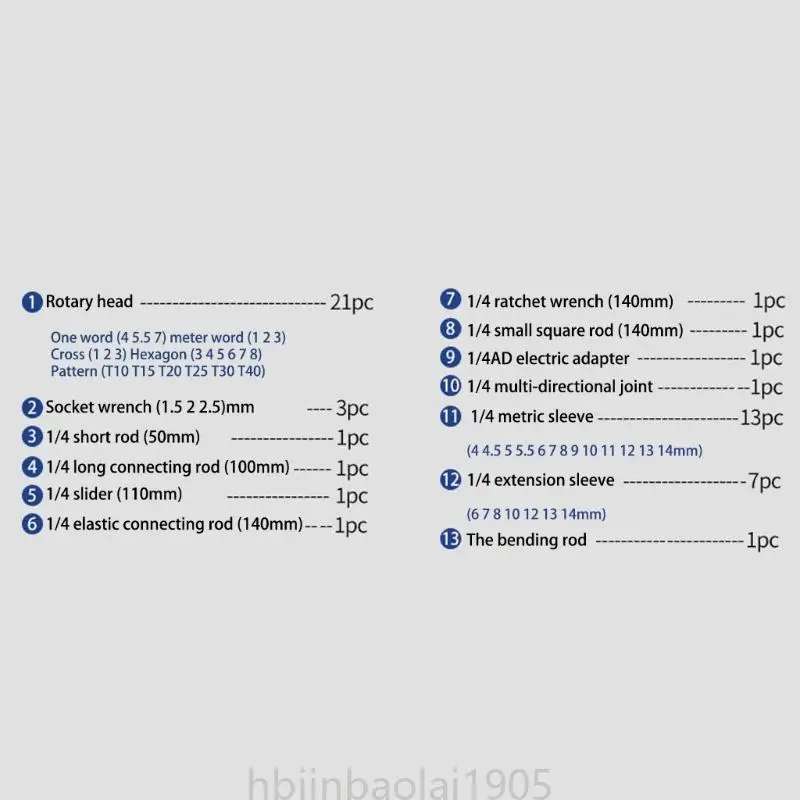 E74E Socket Combination Caspetti a cricchetto a cricchetto per utensili per attrezzi riparazione auto per autoietta
