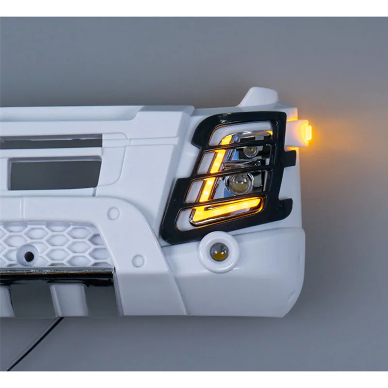 1:14th مقياس LED المصابيح الأمامية بدوره إشارة الضوء الخلفي نظام الإضاءة ل Tamiya RC شاحنة قلابة فولفو FMX JDMODEL لتقوم بها بنفسك