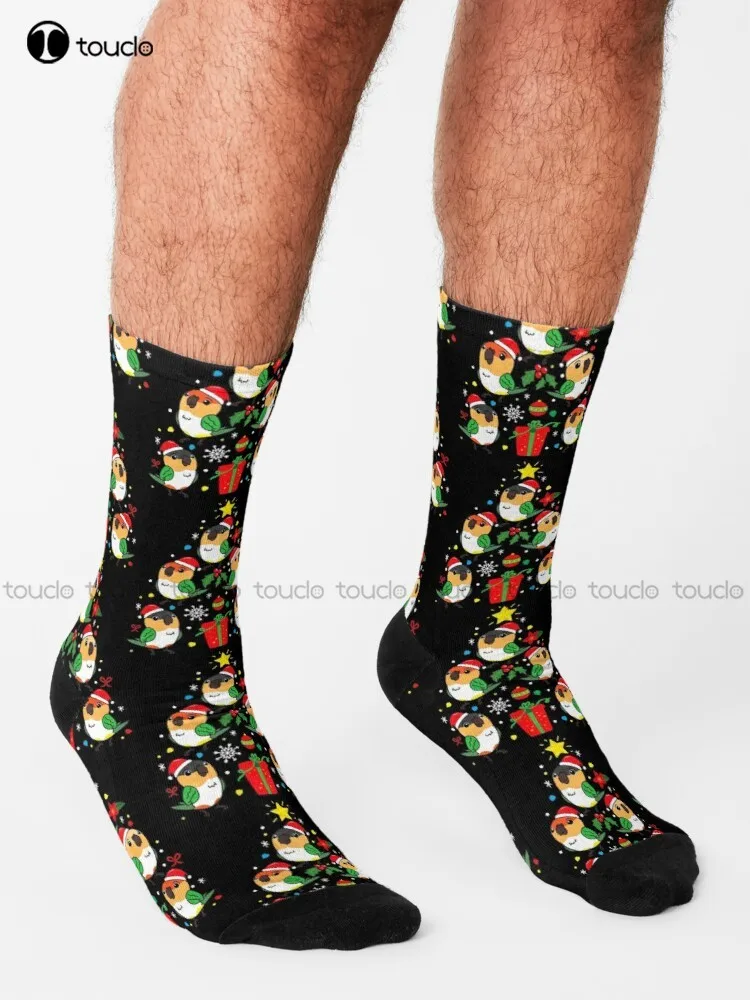 Caique Christmas Ornament Tree Socks Cotton Socks For Men Unisex Adult Teen Youth Socks 360° Digital Print Harajuku Streetwear