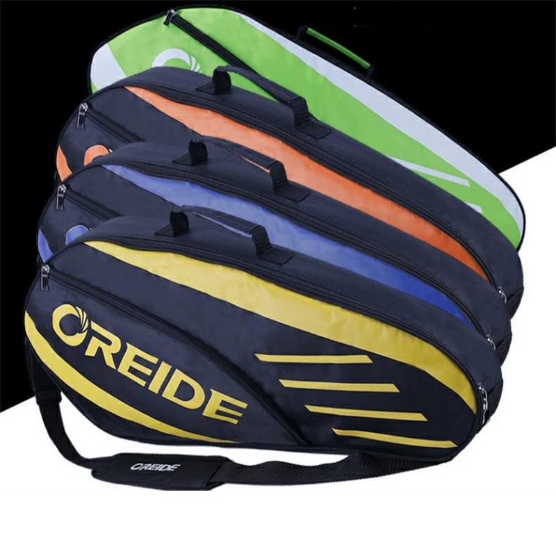 OREIDE Waterproof Badminton Racket Bag For 3-6 Rackets Single Shoulder Lightweight Portable Tennis Backpack Sports Equipment Men