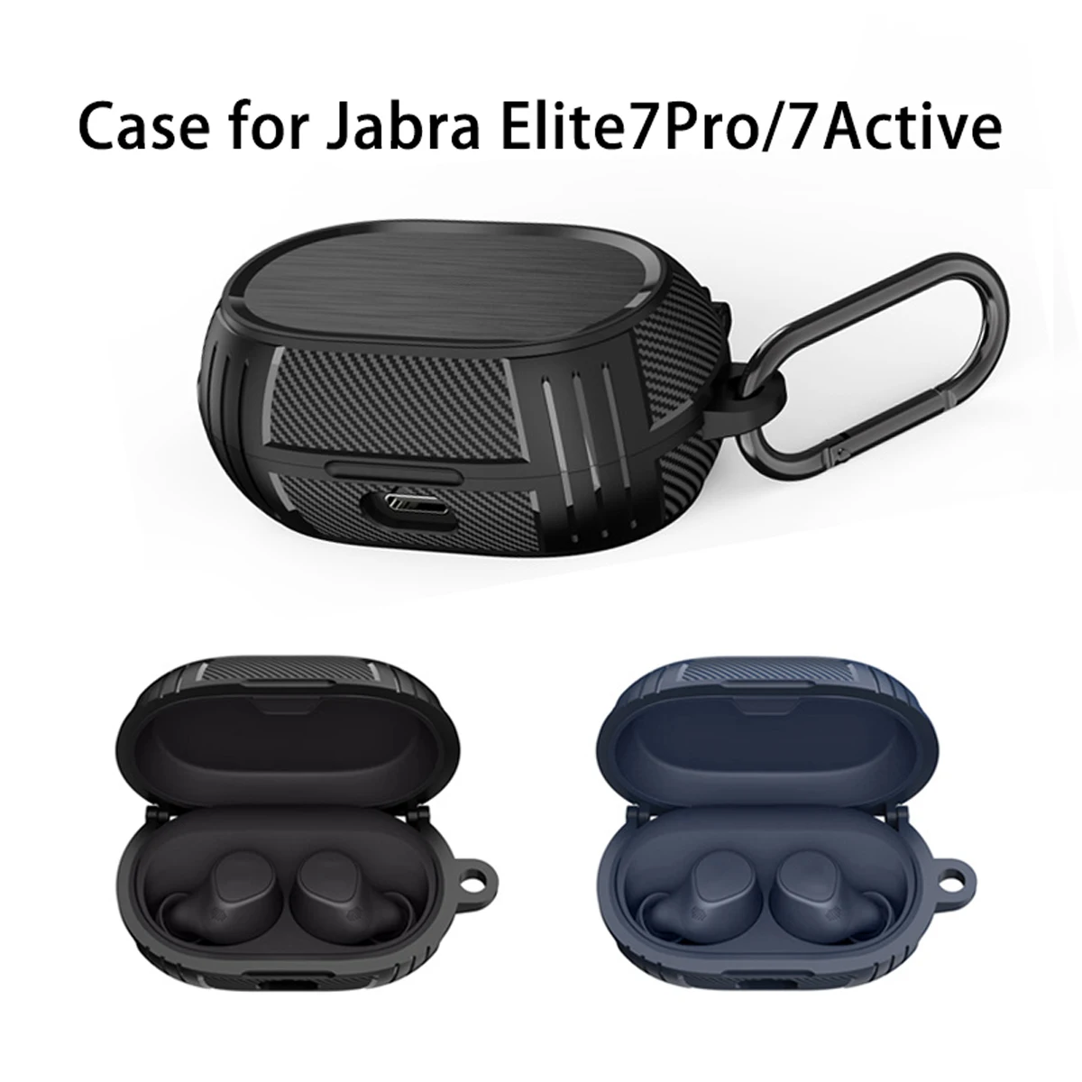 Integrated Protective Case for Jabra Elite 7 Pro/7Active Wireless Bluetooth Earphones Durable Cover for Earphone Protection