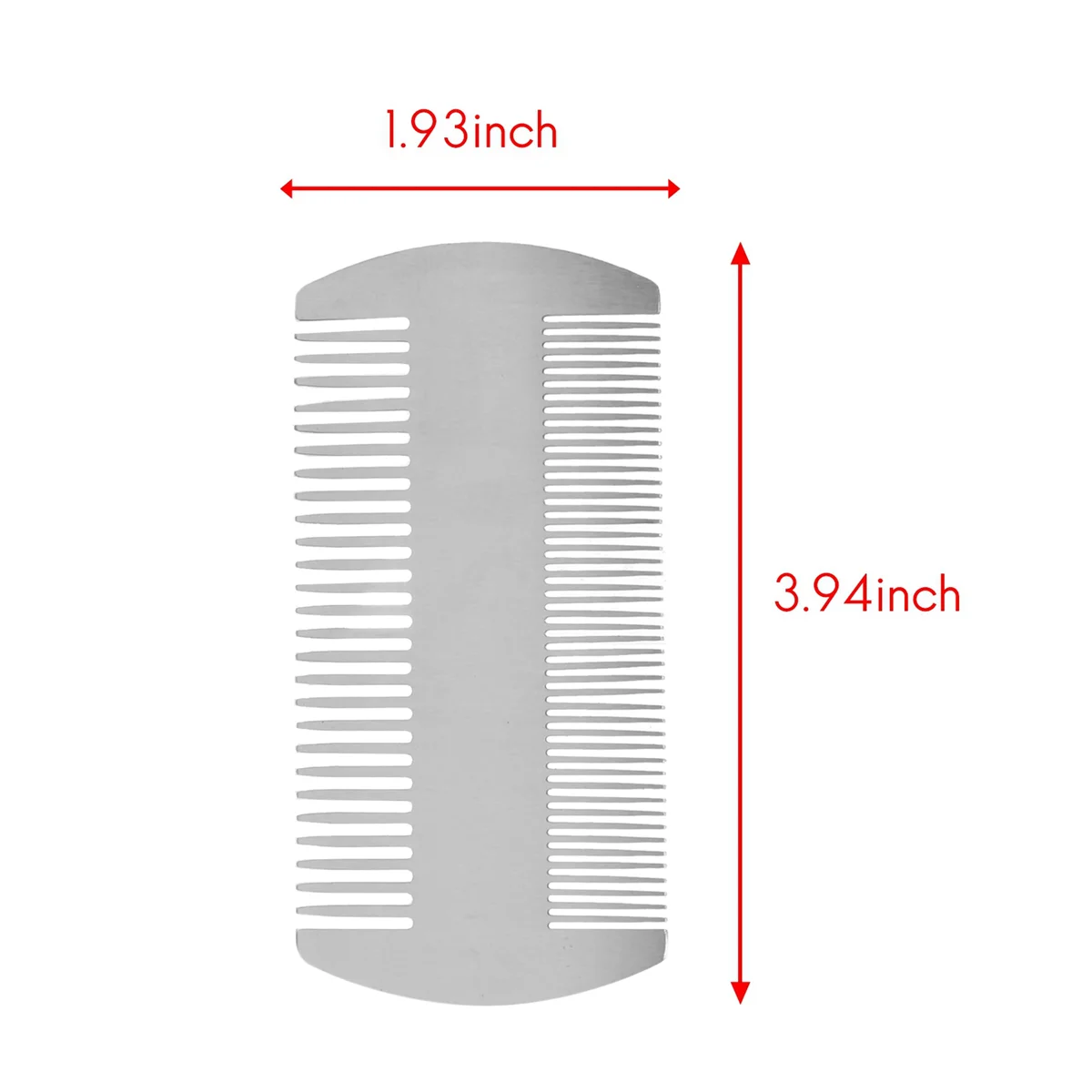 FZFZ 6X 듀얼 액션 Edc 신용 카드 크기 빗 지갑 빗 포켓 빗 정전기 방지 머리 빗 수염 콧수염 빗 남성용