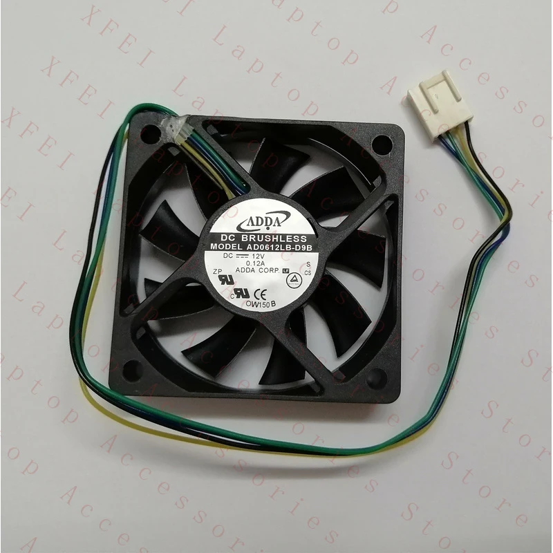 

D 1PC FOR ADDA AD0612LB-D9B Cooling Fan 12V 0.12A 6015 6CM 4-pin PWM New