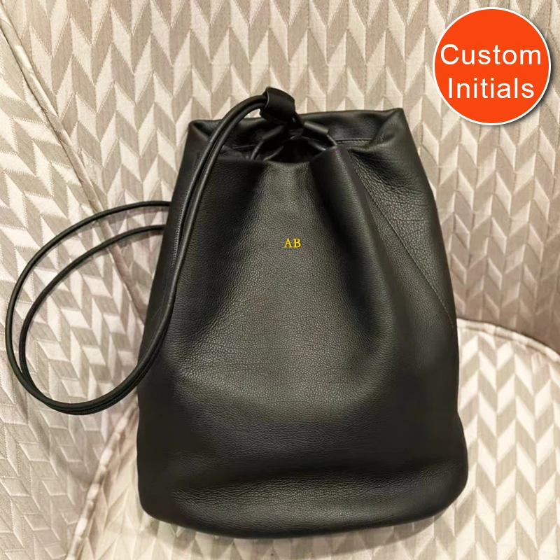 

Рюкзаки из натуральной яловой кожи с инициалами на заказ для женщин, роскошные дизайнерские сумки и кошельки, новинка 2025 года, на шнурке, подмышками, плечами