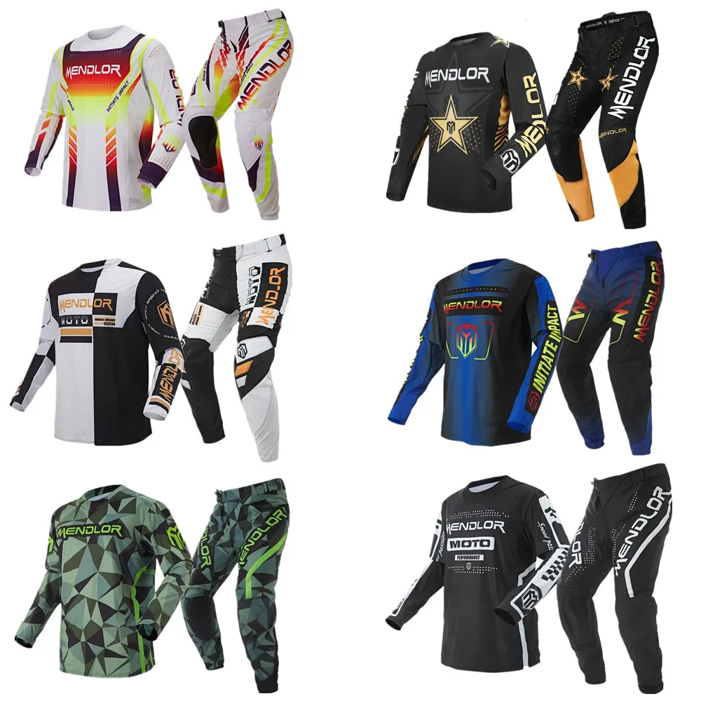 

2024 Motocross Racing Gear Set Jersey Pants Adult ATV Downhill Bike Kits Offroad Moto Suit Mens SIZE-S-3XL