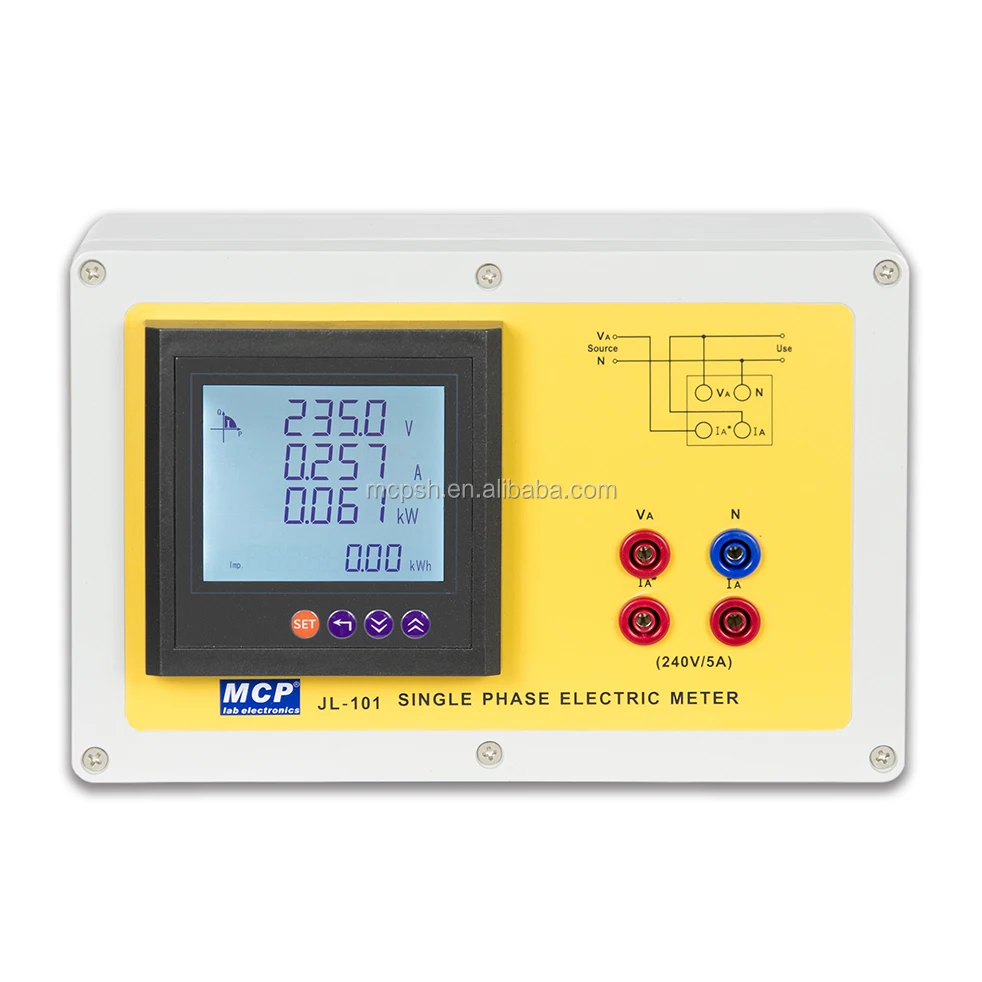 JL-101 SINGLE PHASE ELECTRIC METER CURRENT, VOLTAGE FREQUENCY, POWER, POWER FACTOR, ELECTRICAL ENERGY METER