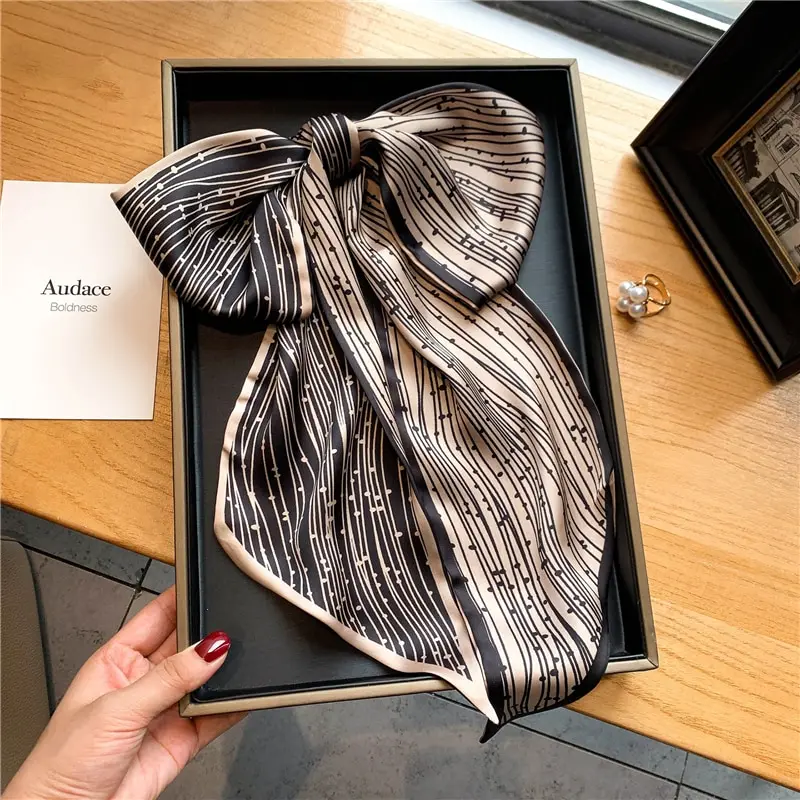 Horse Print Skinny Ribbon Women Scarf Fashoin Design Hair Hand Wirst Folard Neck Tie Lady Headband Scrunchie Echarpe