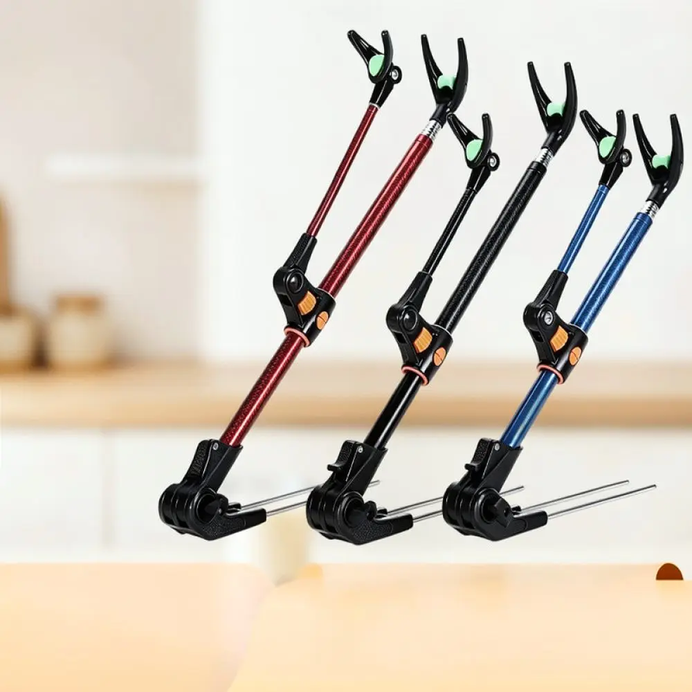 Heavy Duty Fishing Pole Bracket Stainless Steel Ground Insert Stand Foldable Support For Professional Fishing Tackle