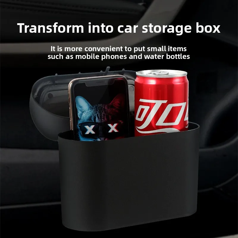 

Для Geely GX3 Pro 2017 ~ 2023 автомобильный дверной зажим для сиденья, подставка, держатель для мусорного бака, пластиковый квадратный нажимной универсальный мусорный бак, аксессуары