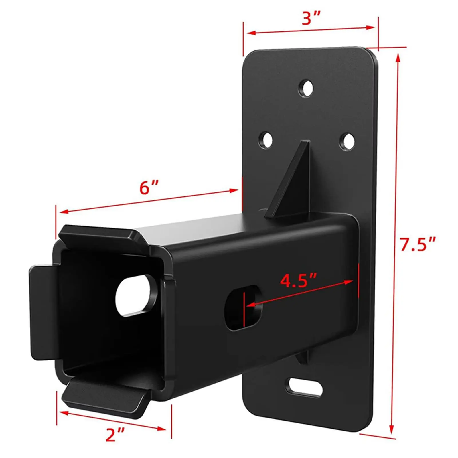 Hitch Wall Mount High Carbon Steel Stable Wall Mounting Bracket with Screws