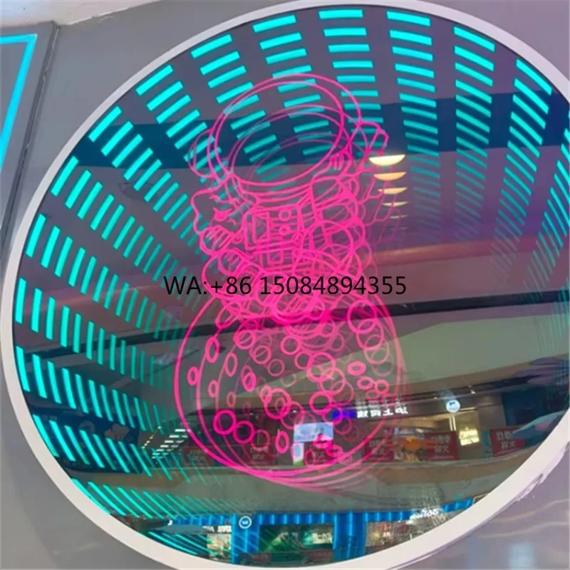 

High Quality Infinity LED Decorative Mirror Waterproof IP54 Customizable Size Portable Luxury Home Office Beauty Mirror Car Mall