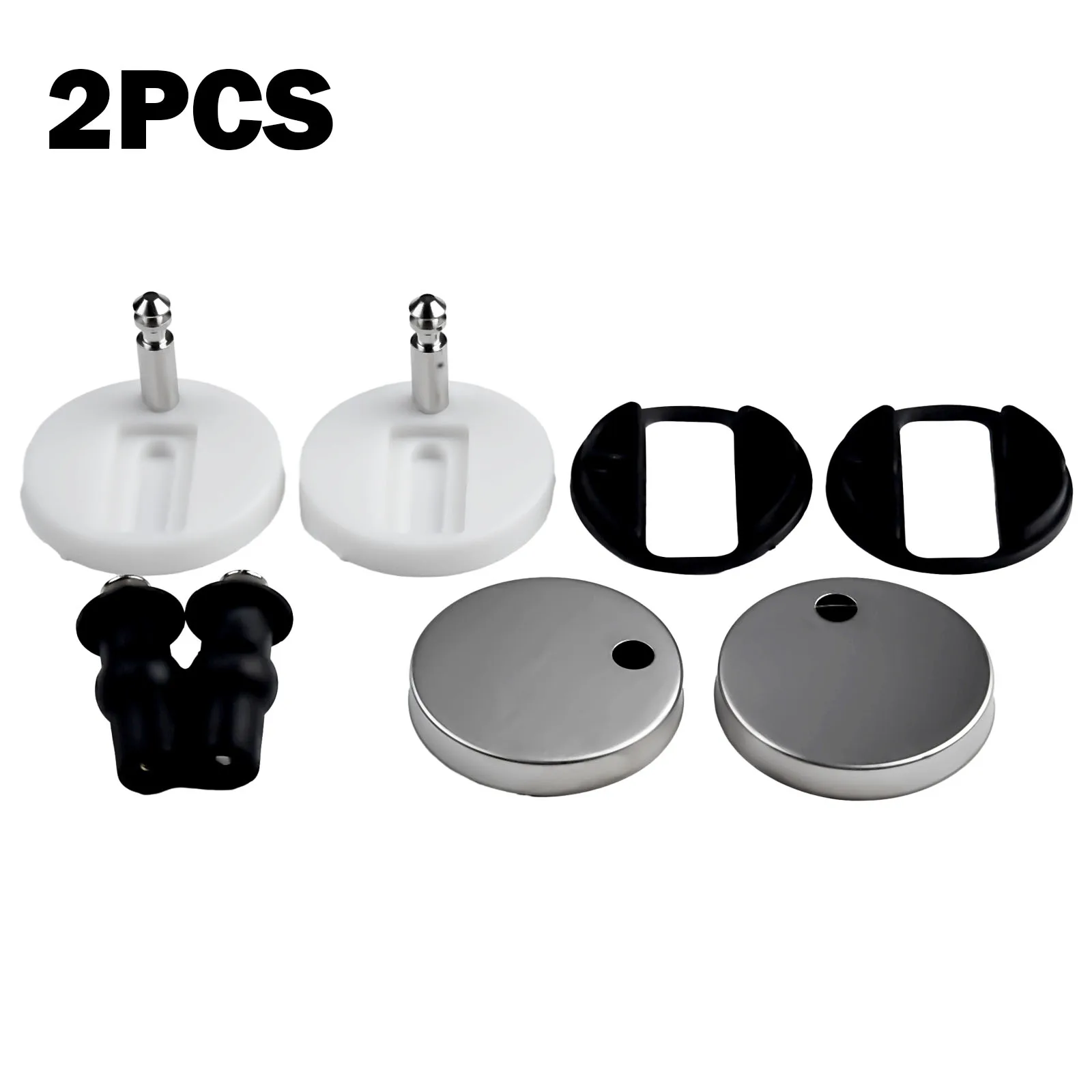 

2Pcs Toilet Seat Fixings For Most Standard Toilet Seats With Top Fix Hinge Release Quick Install Toilet Kit