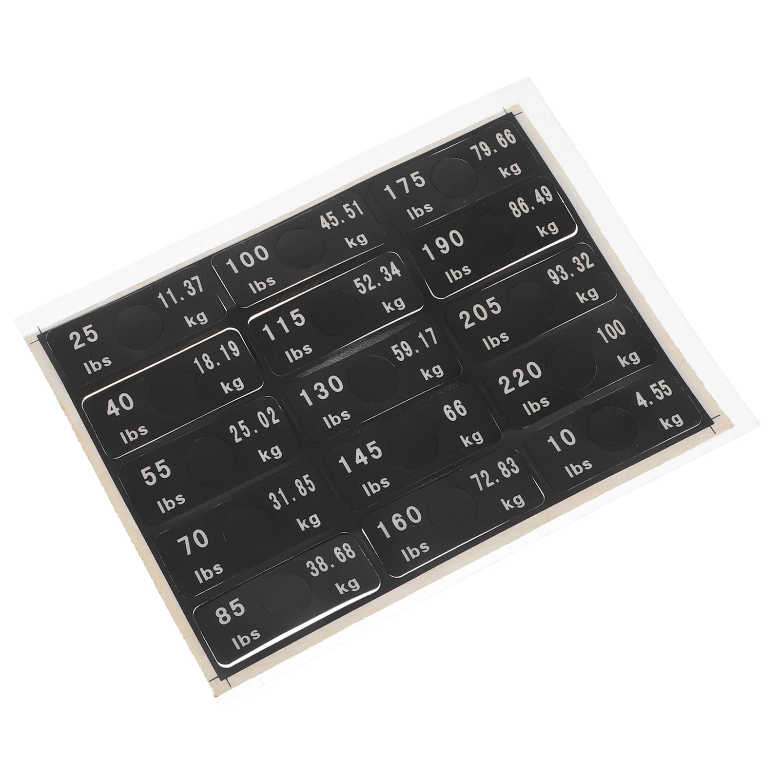 Gym Weight Stickers Easy Apply Remove Label Weight Block Tracking Progress Sticker Sheets Labeling Equipment Accessories