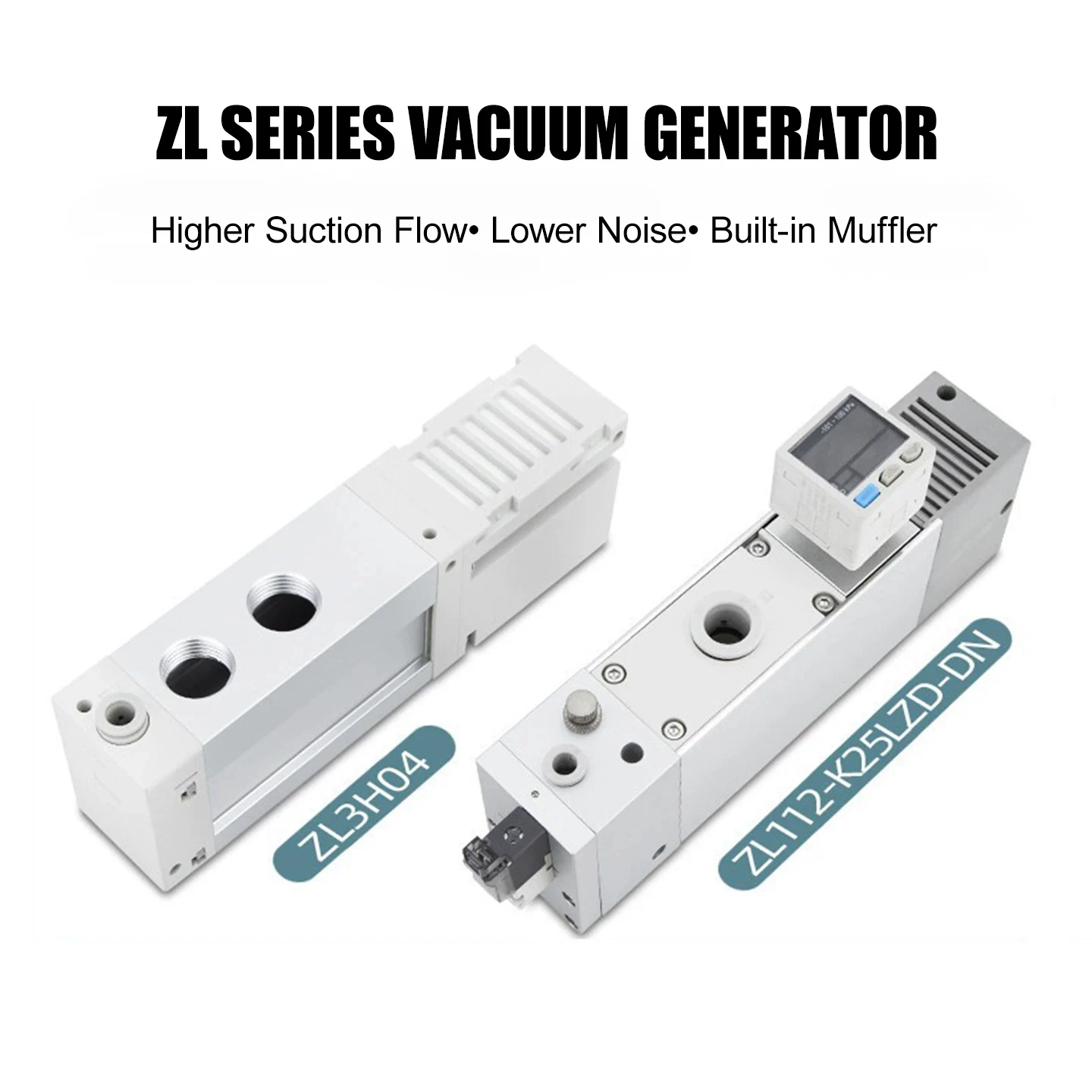 

Многоступенчатый вакуумный эжектор ZL112 ZL212, вакуумная насосная система типа SMC для промышленной автоматизации