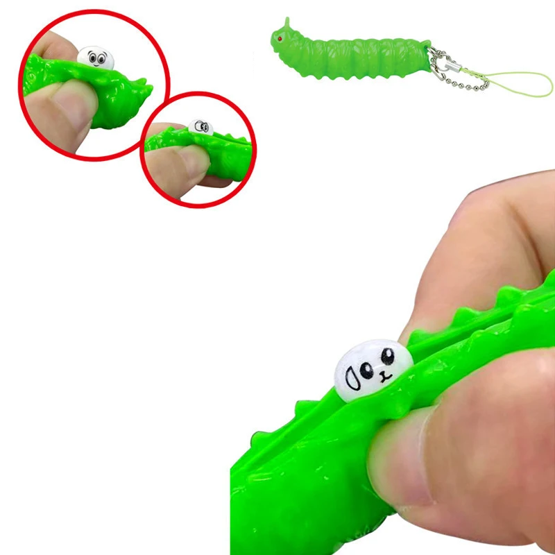 Dekompression Anti Stress abbau Erwachsenen Schmuck Geschenk unendlich Squeeze Raupe Schlüssel bund Pop it Spielzeug