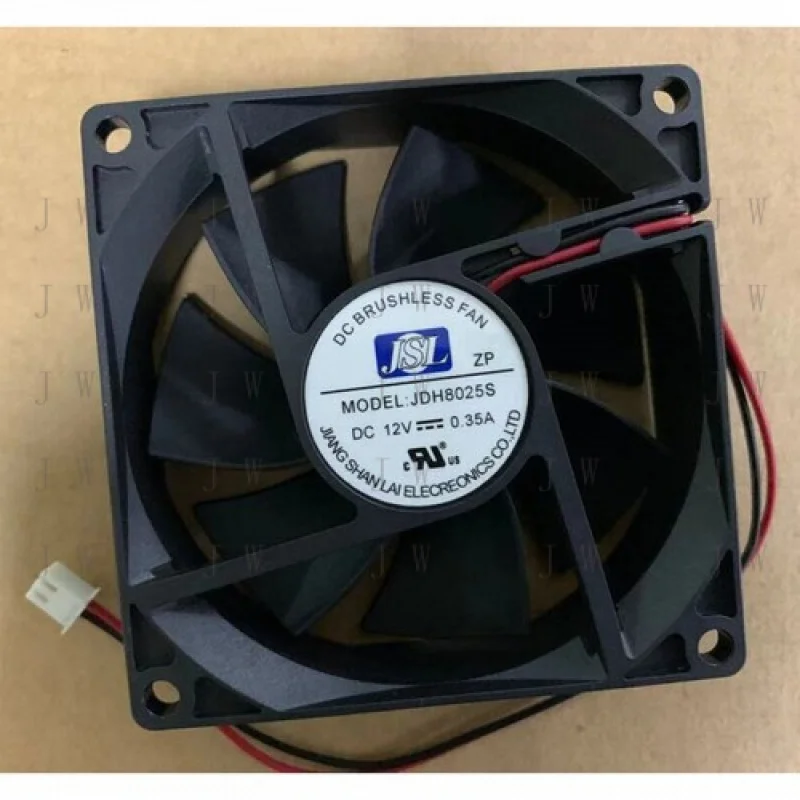 

DDZ New JSL JDH8025S 12V 0.35A 2-wire cooling fan # QW.