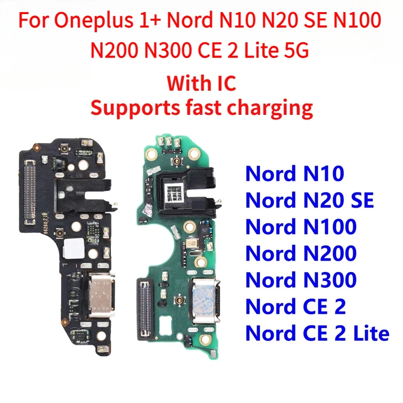 

USB Charging Port Dock Charger Connector Board Flex Cable For Oneplus 1 Nord N10 N20 SE N200 N300 CE 2 Lite 5G