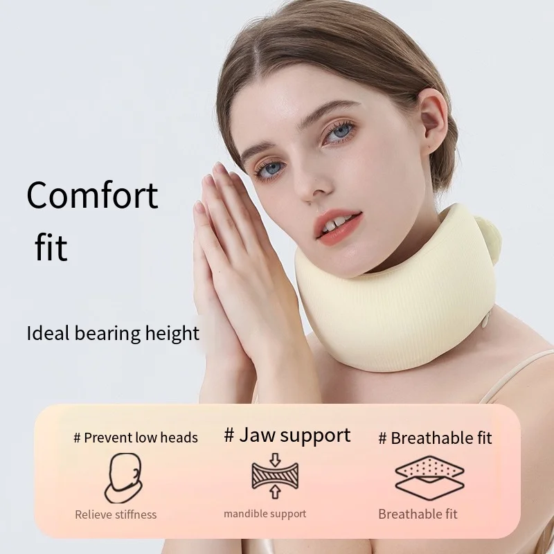 قطعة واحدة من طوق الرقبة الواقي الرياضي، وسادة على شكل حرف U للسفر والترفيه في الهواء الطلق، طوق رقبة داعم مضاد للأقواس للعب مع الهاتف المحمول، وسادة رقبة ثابتة لكسر الغداء في المكتب، قطعة أثرية للعمود الفقري العنقي #2