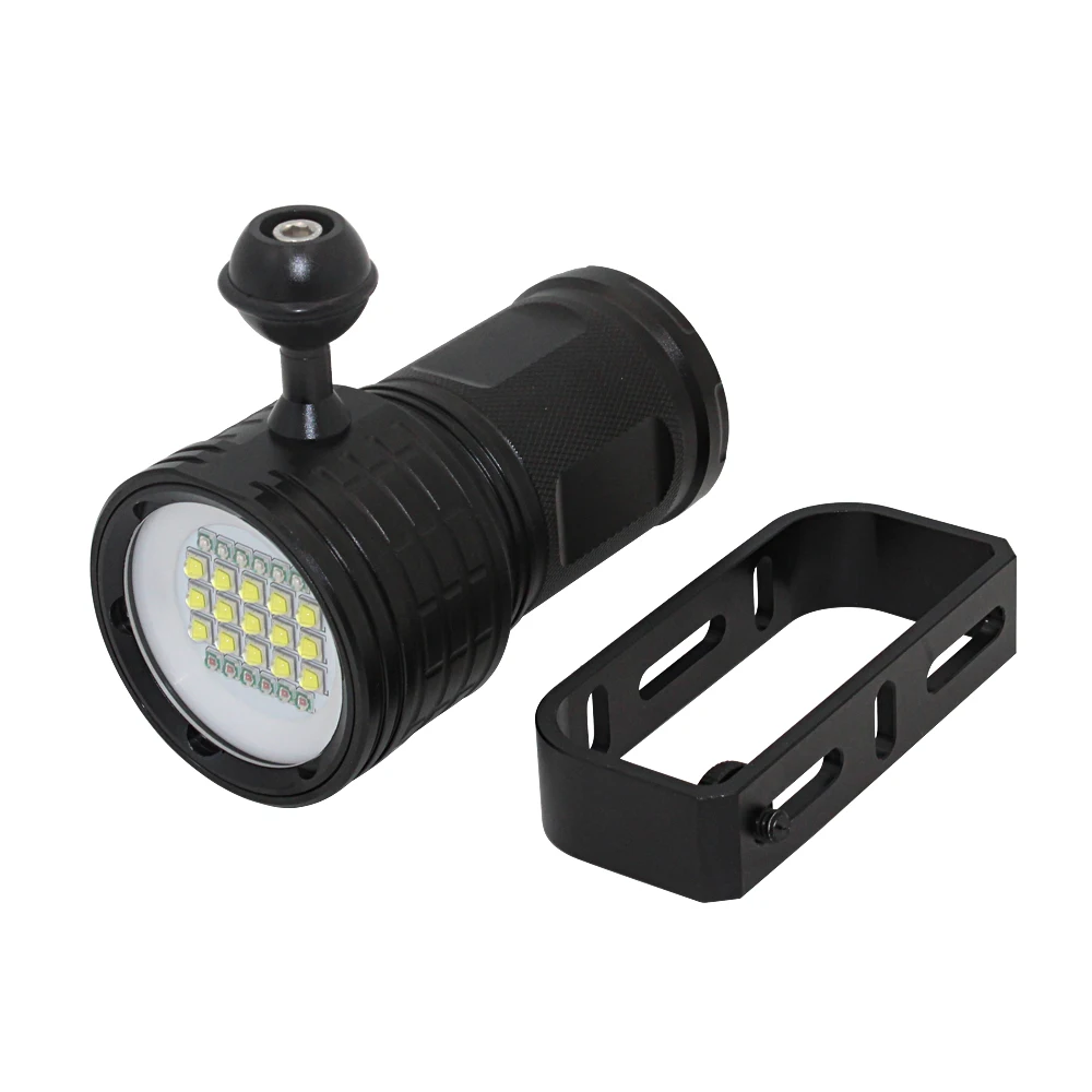 Imagem -06 - Led Mergulho Lanterna Fotografia Luz de Vídeo Subaquática 100m à Prova Dxm Água xm l2 Led Mergulho Tocha 18650 Lâmpada Tática Xhp70 Xhp90