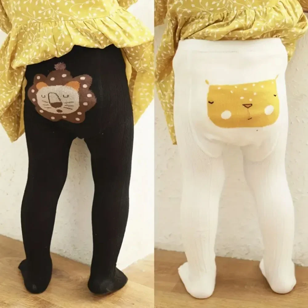 

Вязаные леггинсы с милым мультяшным рисунком животных для молодежи, мягкие и удобные, всесезонные леггинсы для молодежи | Грайливый