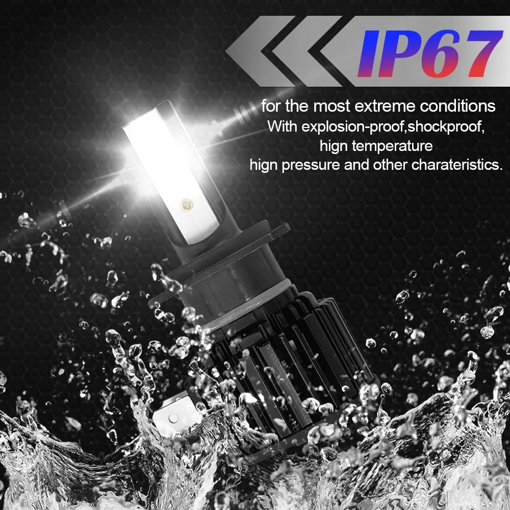 H7 LED Headlight 6000K 200W 8000LM Low Beam Bulbs High Power for Car