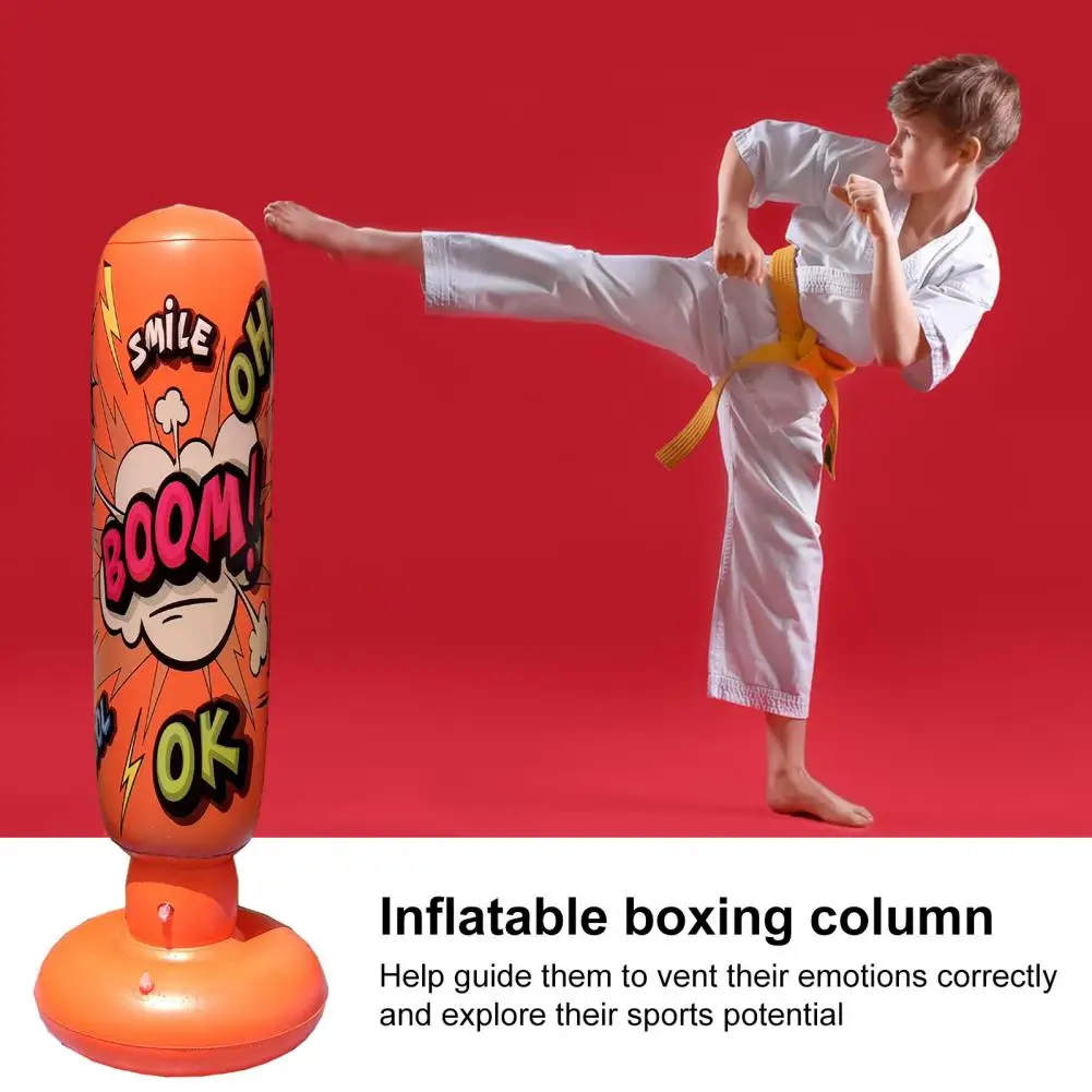 Kids Inflatable Punching Bag Vibrant Color PVC Waterproof Karate High-Quality Children Punching Bag Boxing Equipment