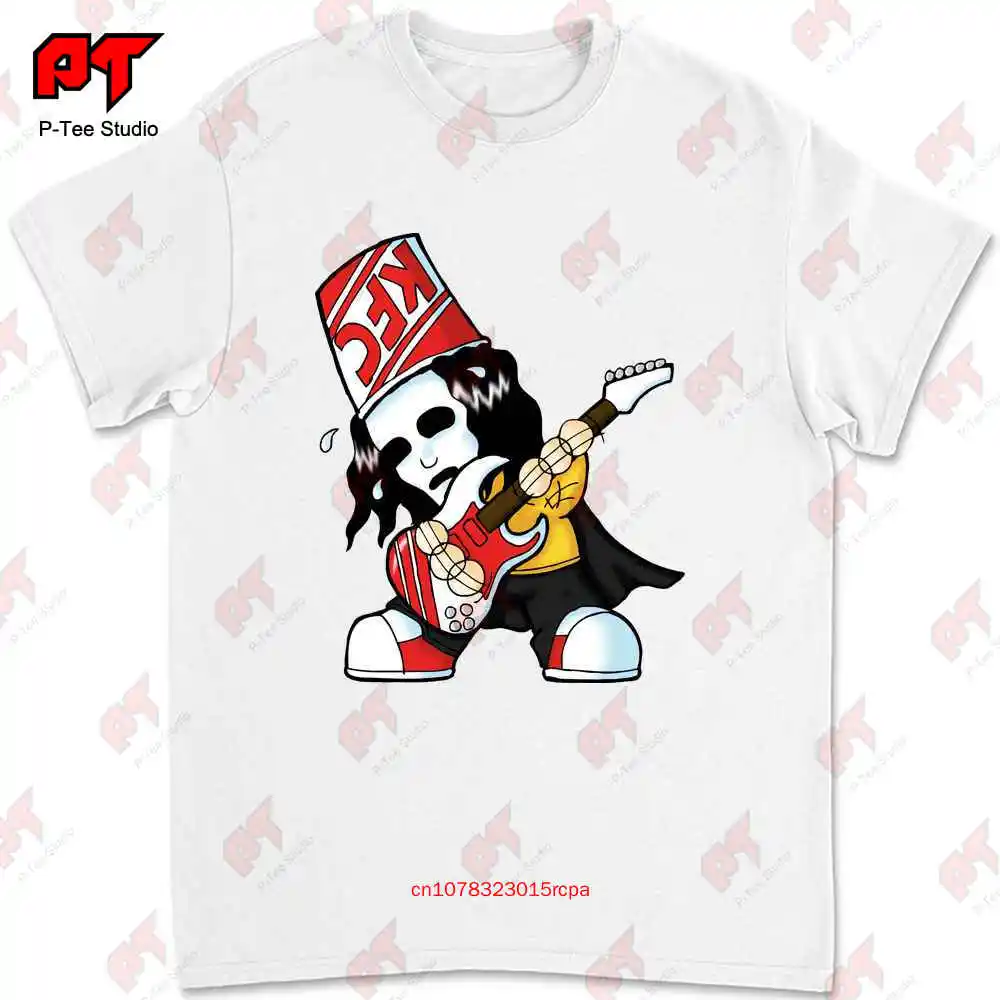 Chibi Cute Guitar Buckethead Funk Rock Metal Music T-shirt C15K