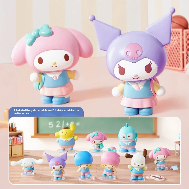 

Слепая коробка, серия кампуса, модная модная игровая слепая коробка, милое украшение для рабочего стола ручной работы, собака Куроми, подарок на день рождения для девочек