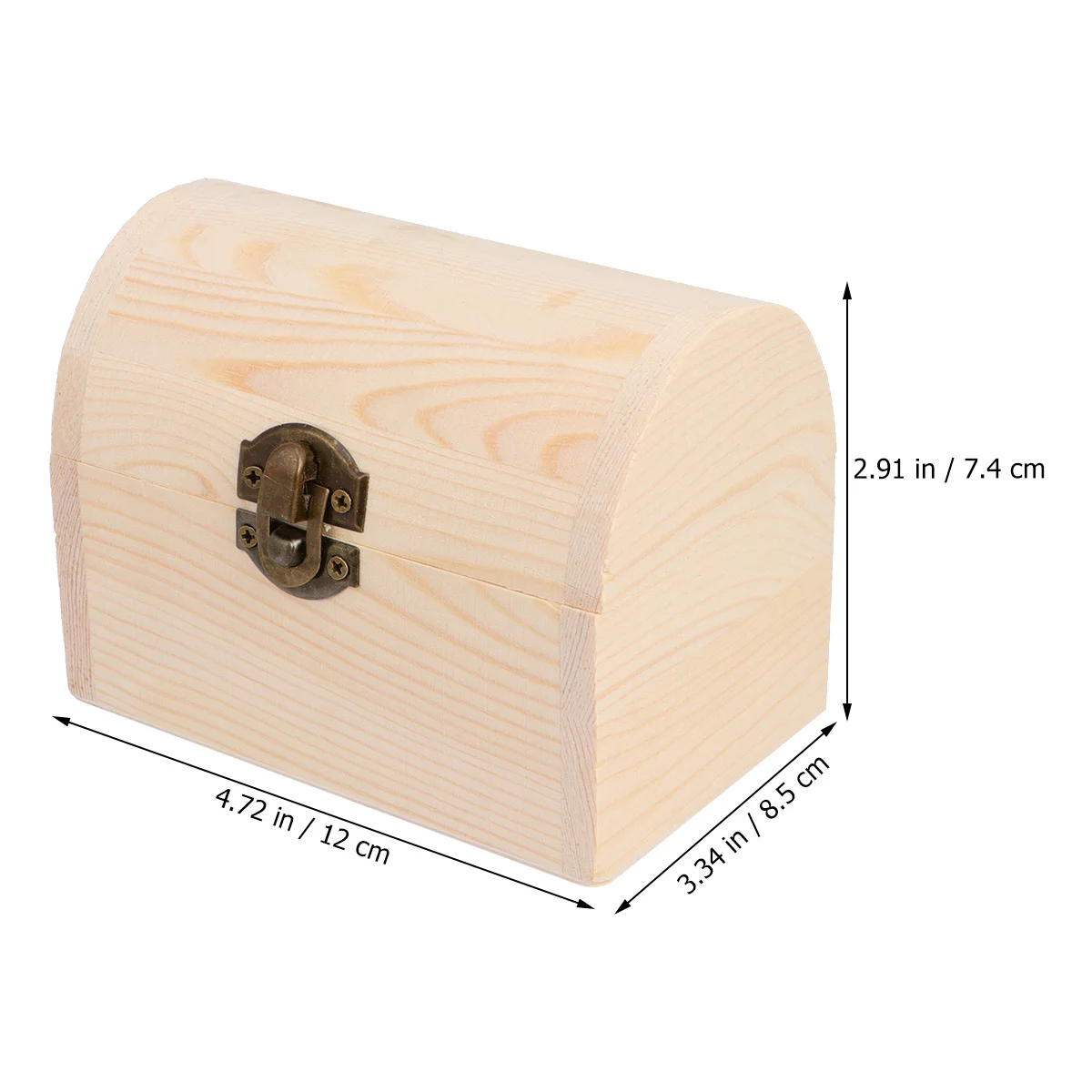 

DIY Wooden Jewelry Box Arch Design Storage Holder Perfect Gift for Friends Families Protects Jewelry from Scratches