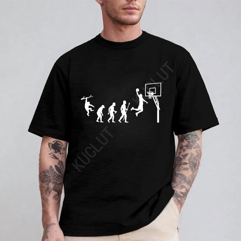 Camisetas de moda para hombre, camisetas de verano para hombre, camisetas de evolución de baloncesto para mujer, camisetas informales de moda para niño, ropa de marca