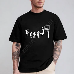 Fashion T-Shirts Male Tshirts Men Summer Tee Shirt Women Basketball Evolution Top Tees Casual Fashion Boy Brand Tee Clothing
