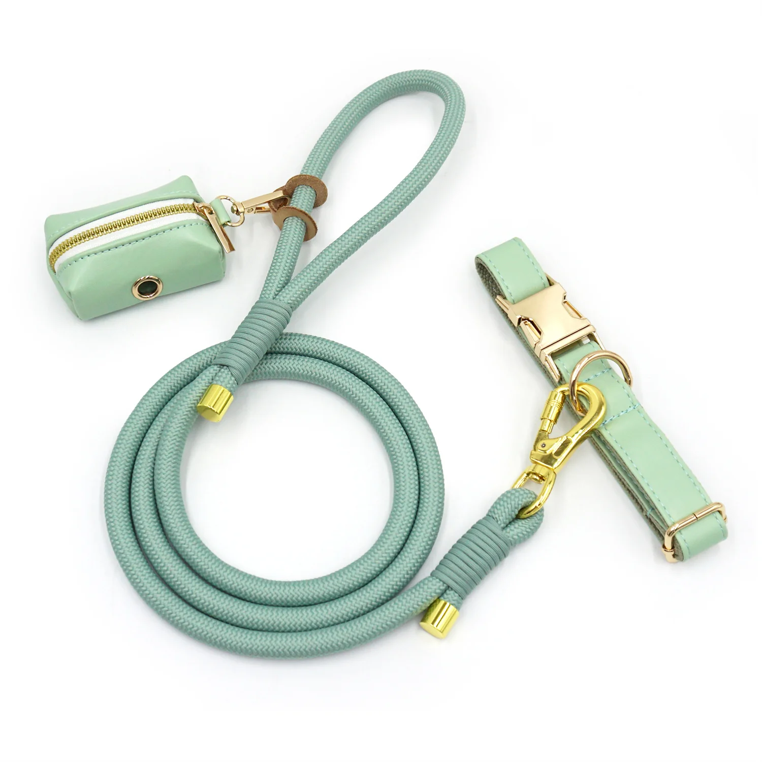 Collare per cani Anti-smarrimento personalizzato verde chiaro per cani di piccola taglia Set regalo per animali domestici di lusso collare e