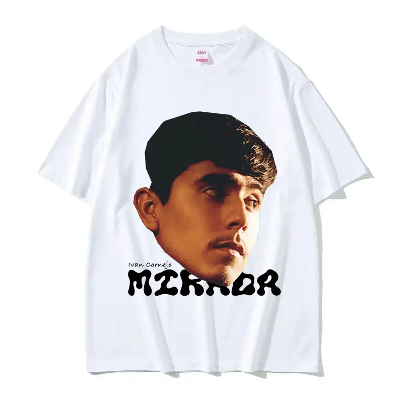 Ivan Cornejo Mirada Print Graphic Tee Shirt Men's Hip Hop Fashion Oversized Cotton T-shirt Unisex Harajuku Retro Fashio T Shirts