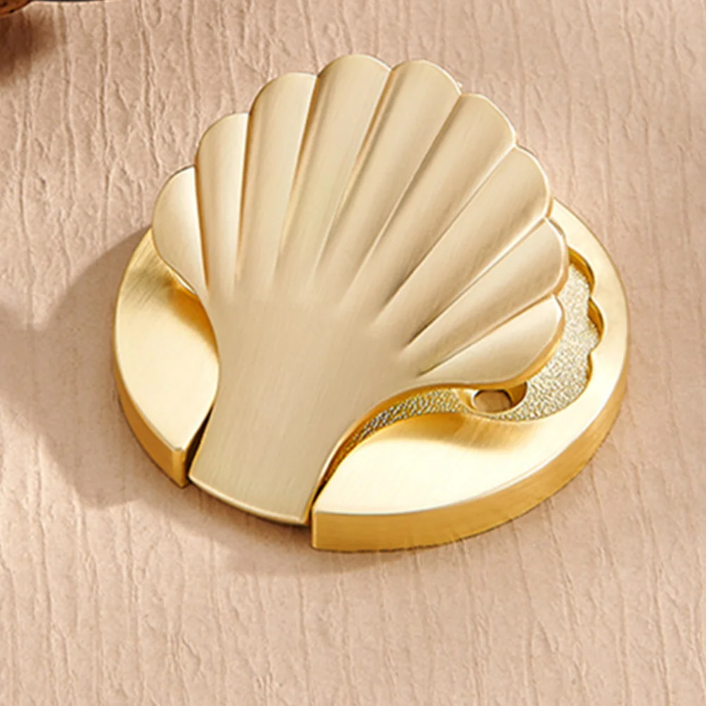 

Small Shell Shape Metal Cabinet Knob Dresser Drawer Pull Cupboard Closet Door Decorative Handles Shell Shape Drawer Knobs