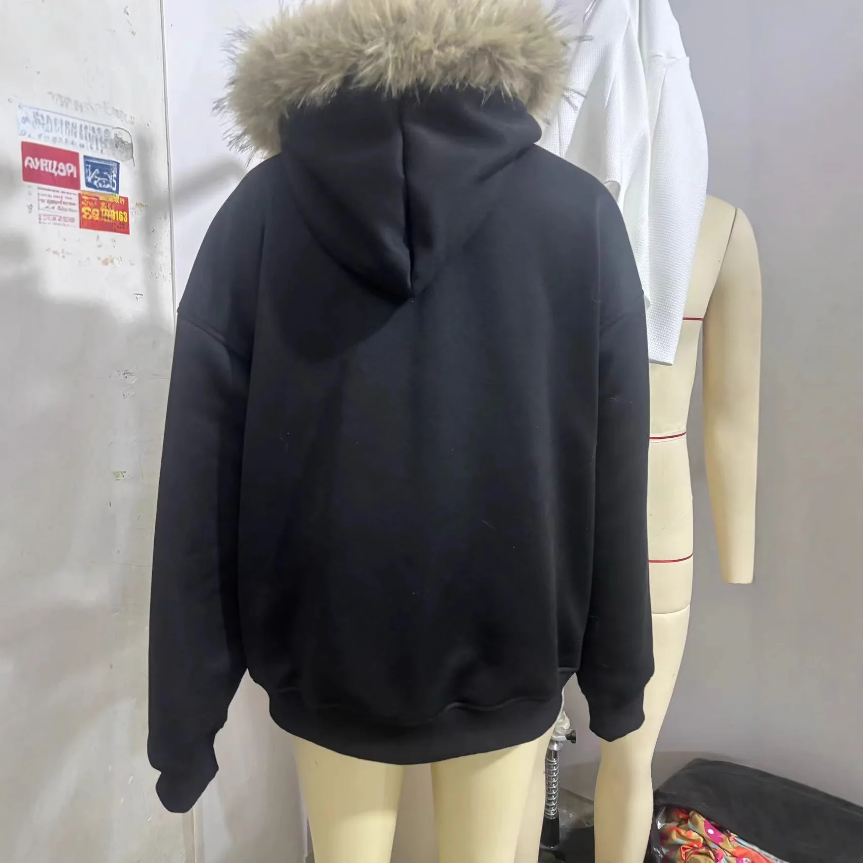 2025 moda feminina slim fit personalidade casual simples quente pelúcia zíper manga comprida moletom com capuz