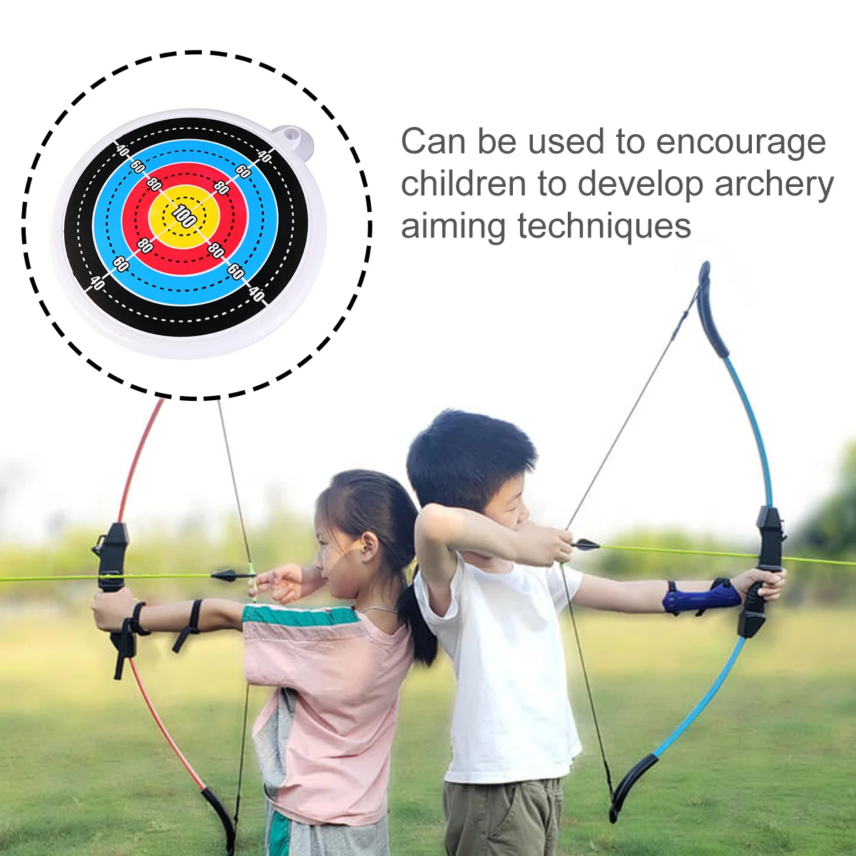 1pc Archery Garden ABS Plastic Kids Playing Arrow Target Hanging Game Arrow Target Archery for Children