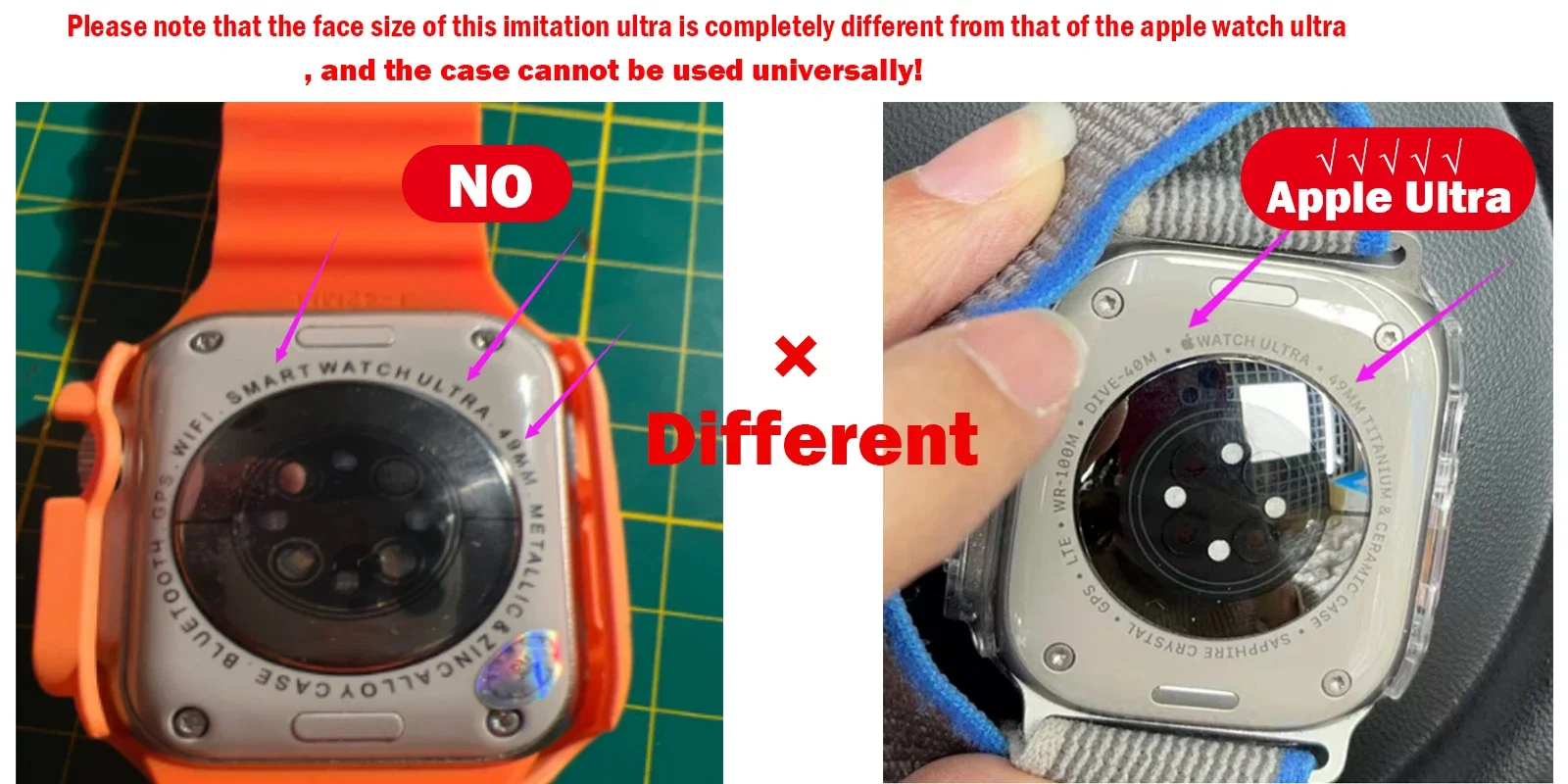 غطاء ماسي لساعة أبل الترا 49 ملم حافظة ساعة ذكية واقي مصد كامل من البولي كربونات لسوار ساعة أبل iwatch Ultra Accessories